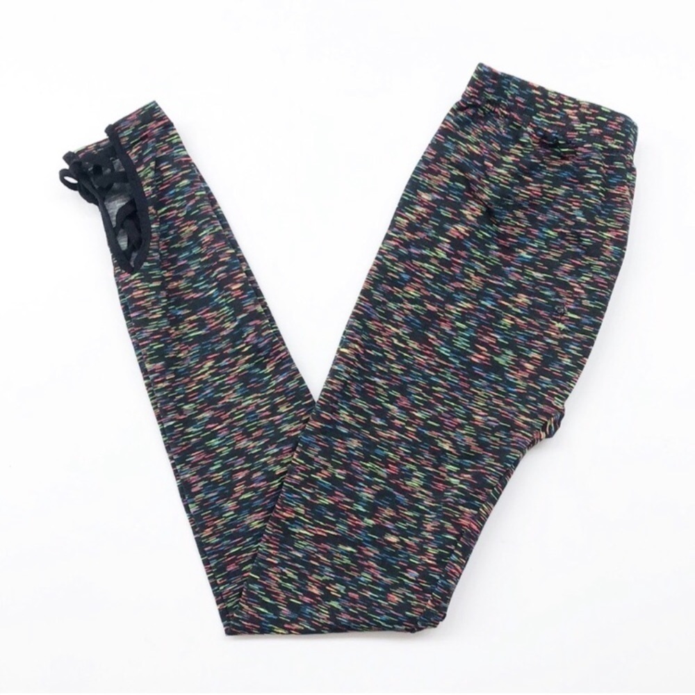 Charlotte girls multicolored dance/workout leggings